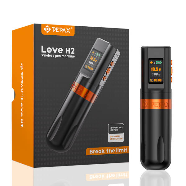 Pepax Orange 4.2mm Stroke Level H2 Wireless Stylus Pen for iPad, Tablets & Touchscreen Devices - Perfect for Drawing, Note Taking & Digital Art