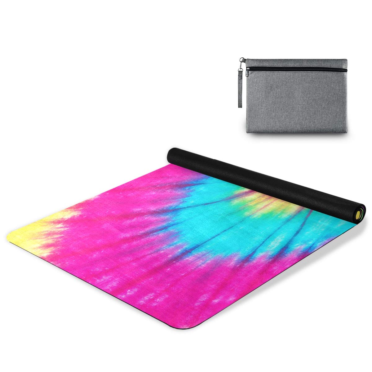 ALAZA Non-Slip Pineapple Beach Yoga Mat - Eco-Friendly Exercise Mat for Yoga, Pilates & Floor Workouts - Perfect for Home Gym, Outdoor Beach Yoga & Fitness Studios