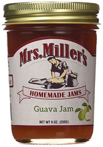 Mrs. Miller's Amish Homemade Guava Jam - 9 oz (3 Jars) - Perfect for Breakfast, Toast, Baking & Gift Giving