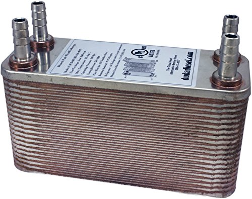 Duda Energy HX1240 40 Plate Stainless Steel Heat Exchanger - 3/4