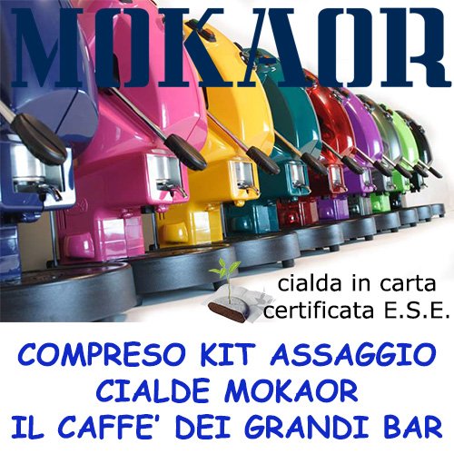 Didiesse Frog Revolution Single-Serve Coffee Maker with 15 Moka or Espresso Pods - Authentic Italian Coffee Since 1954 (Orange) - Perfect for Home, Office, and Gifts