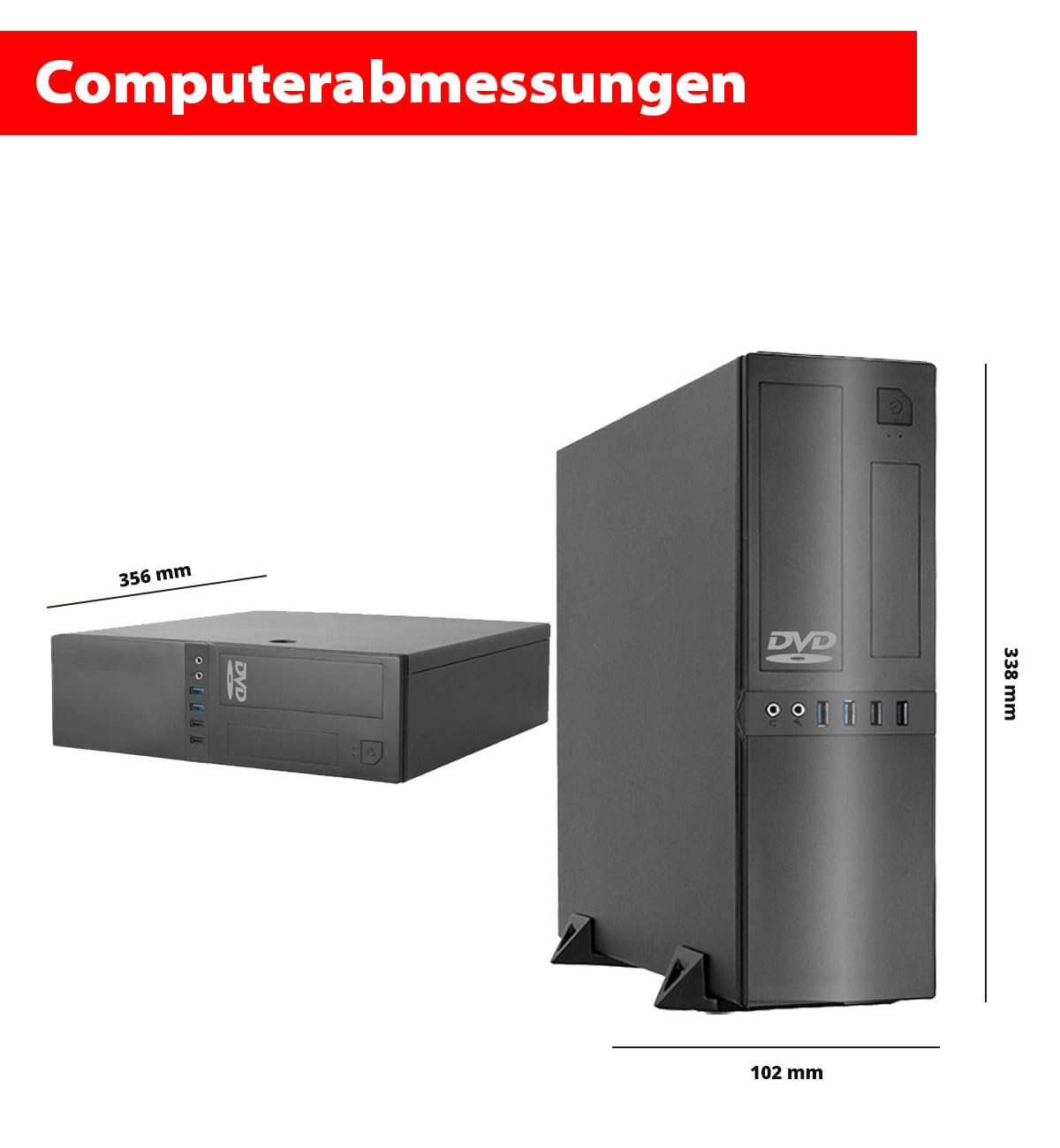 Intel i5 Office Desktop Computer with 24