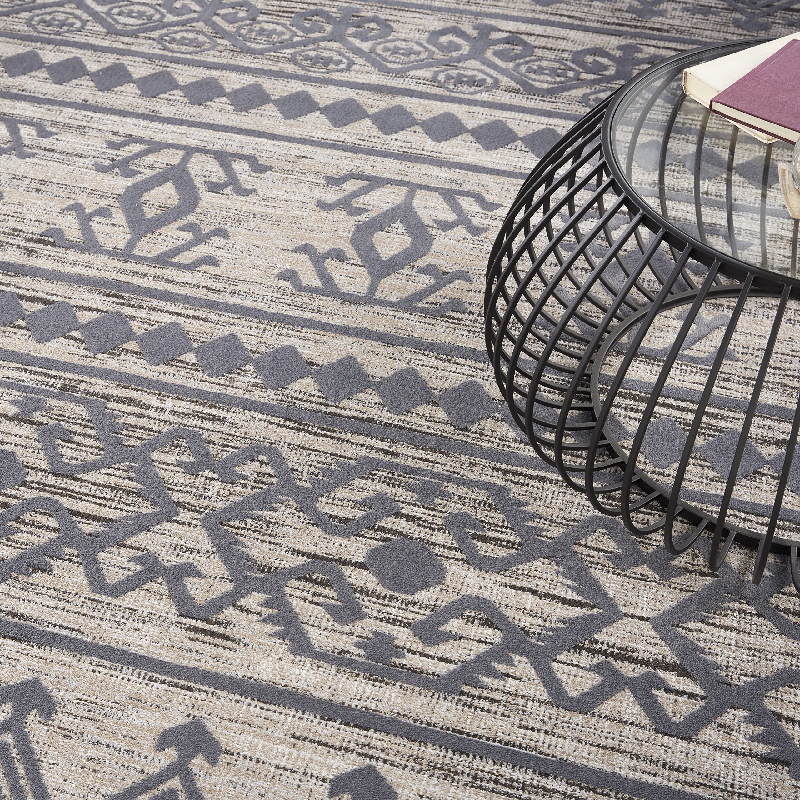 Nourison Asilah Mocha/Charcoal 7'10