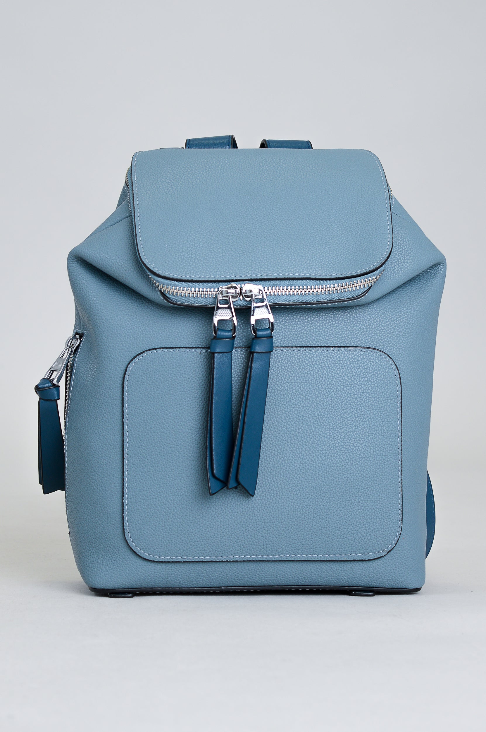 Stylish Ginny Backpack for Women - Durable Denim & Genuine Leather Design - Perfect for School, Travel & Everyday Use