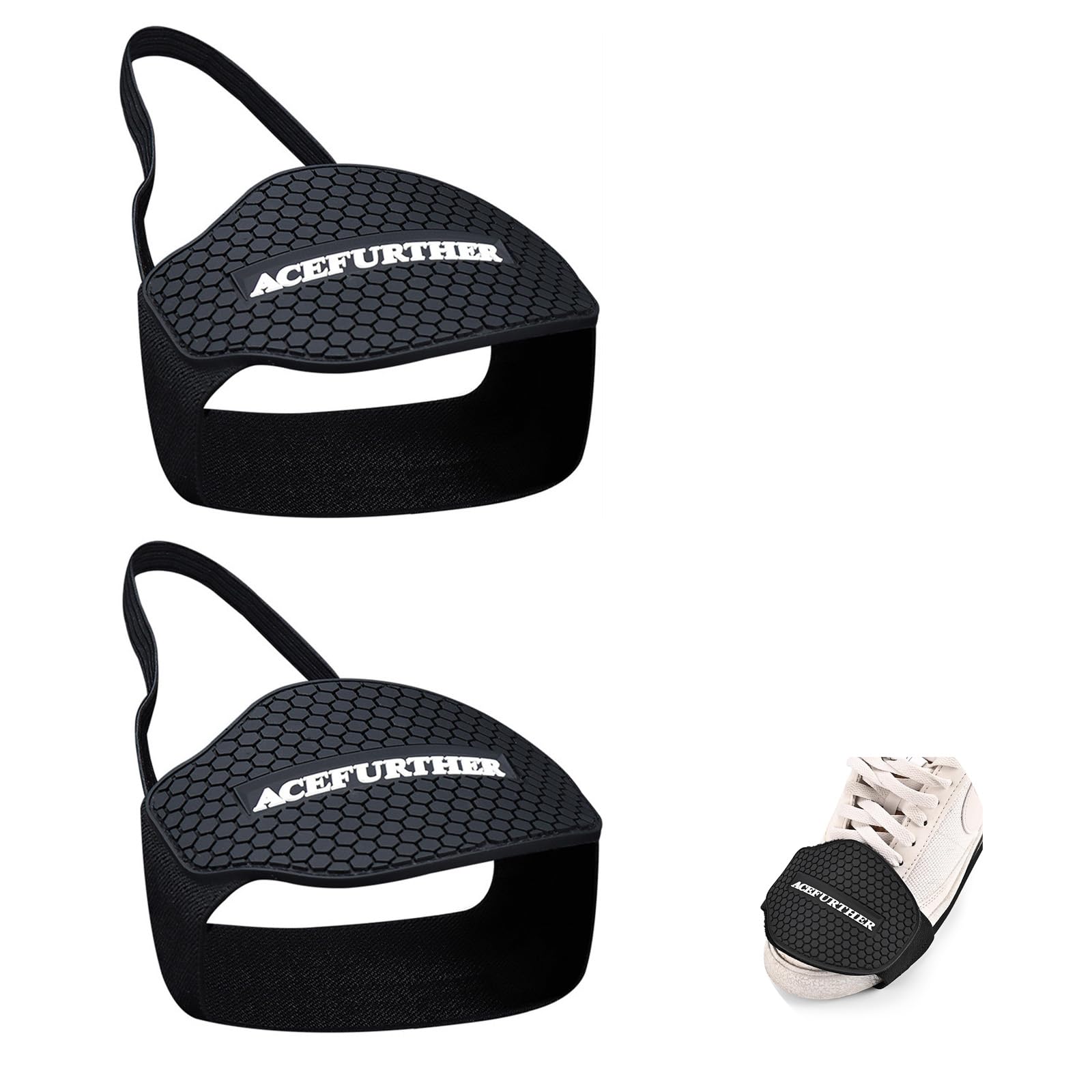 BoAn 2PCS Motorcycle Shoe Protectors - Non-Slip Shift Pads & Boot Covers for Riding Gear - Durable Black Protective Shoe Covers for Motorcyclists - Perfect for Long Rides & Commuting