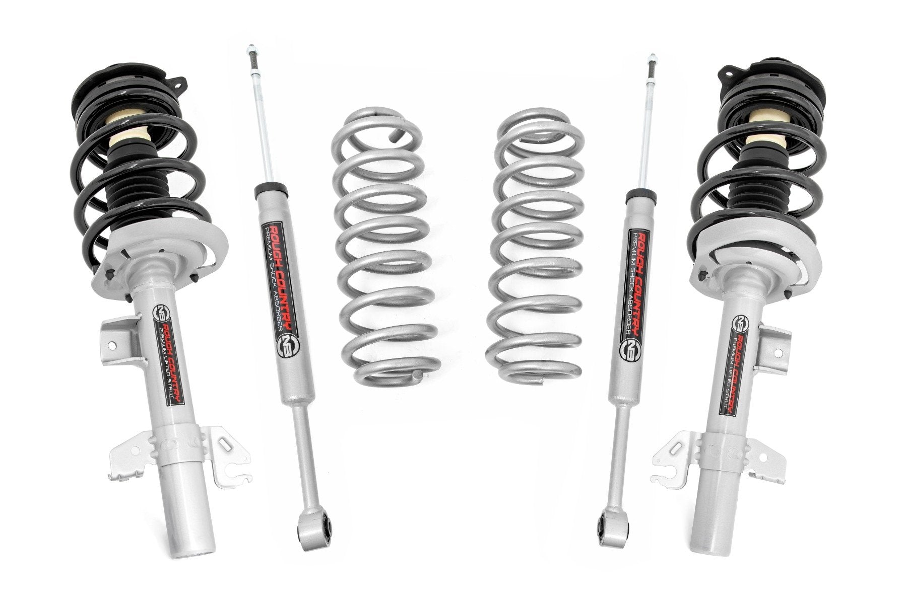 2 Inch Lift Strut Kit for Jeep Cherokee KL 4WD (2014-2023) - Heavy Duty Suspension Upgrade - Off-Road & Adventure Ready - Part# 60431