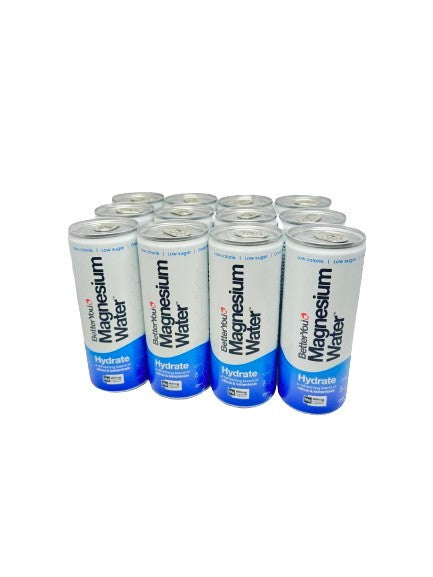 BetterYou Magnesium Water Energy - 12 x 250ml Bottles | Natural Electrolyte Drink for Hydration & Recovery | Perfect for Post-Workout, Travel & Daily Wellness