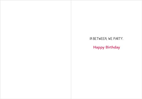 Funny RSVP Wrinkled & Squishy Baby with Glasses Birthday Card - Humorous Greeting Card for Birthdays, Baby Showers & Special Occasions
