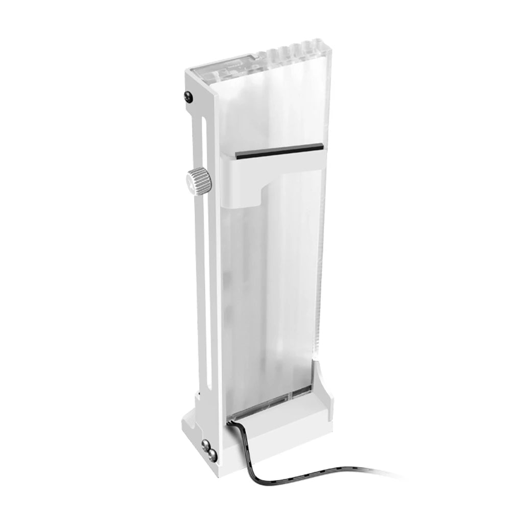 COOLMOON CM GH2 White Vertical GPU Graphics Card Holder Bracket - Anti-Sag Support for PC Gaming & Mining Rigs, Perfect for Custom RGB Builds & Workstation Setups