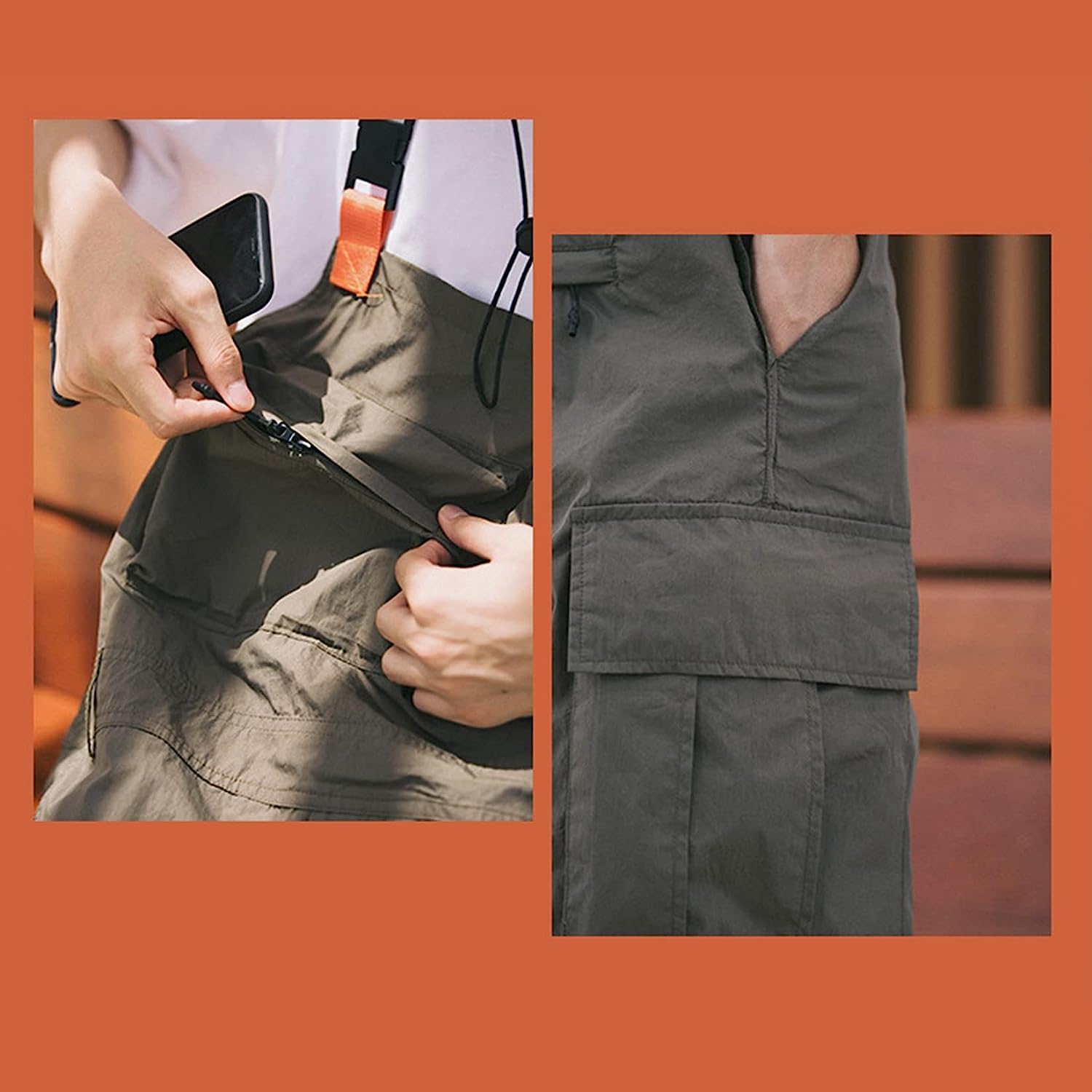 JSrichhe Men's Work Overalls - Baggy Wide Leg Dungarees with Bib & Cami Dress Style - Durable Straight Leg Trousers for Construction, Farming & Casual Wear