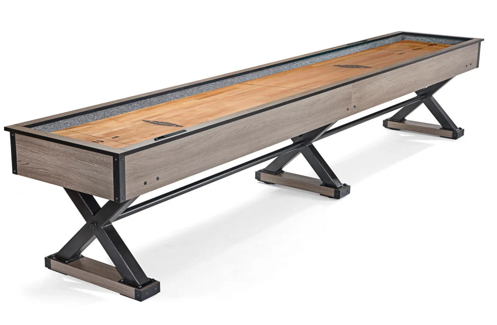 Brunswick Premier 12-Foot Shuffleboard Table for Game Room, Bar & Home Entertainment | Professional Shuffleboard Equipment for Adults & Family Fun