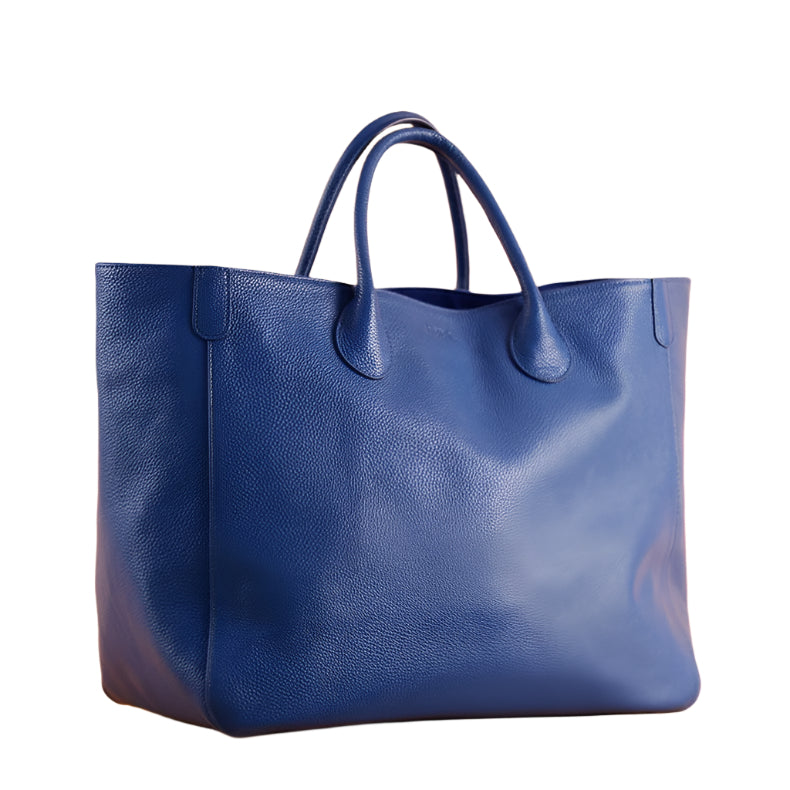 Premium Genuine Leather Tote Bag - Large Capacity Cowhide Handbag for Women - Stylish & Durable for Work, Travel & Everyday Use