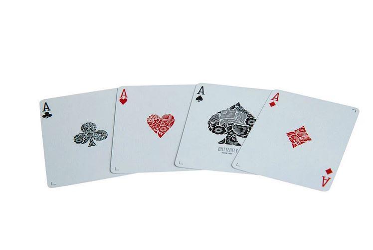 Premium Butterfly Playing Cards - Black & Silver Unmarked Deck for Magic Tricks, Poker & Cardistry | Ideal for Professional Magicians & Card Game Enthusiasts