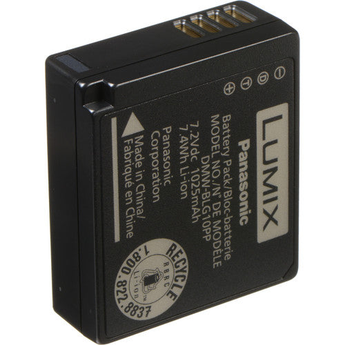 Original Panasonic DMW-BLG10 Rechargeable Li-ion Battery for Lumix Cameras - Perfect for Travel, Vlogging & Photography