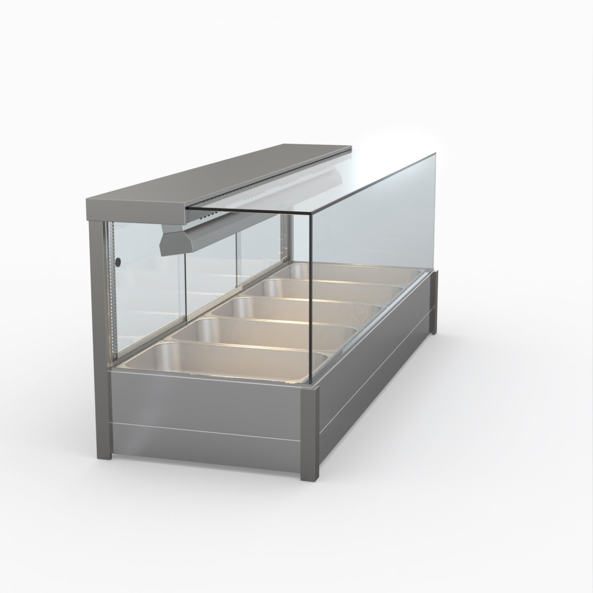 Bonvue BM17SC Square Countertop Bain Marie - Dual Wet & Dry Food Warmer for Restaurants, Catering & Buffets - Perfect for Keeping Soups, Sauces & Dishes Warm