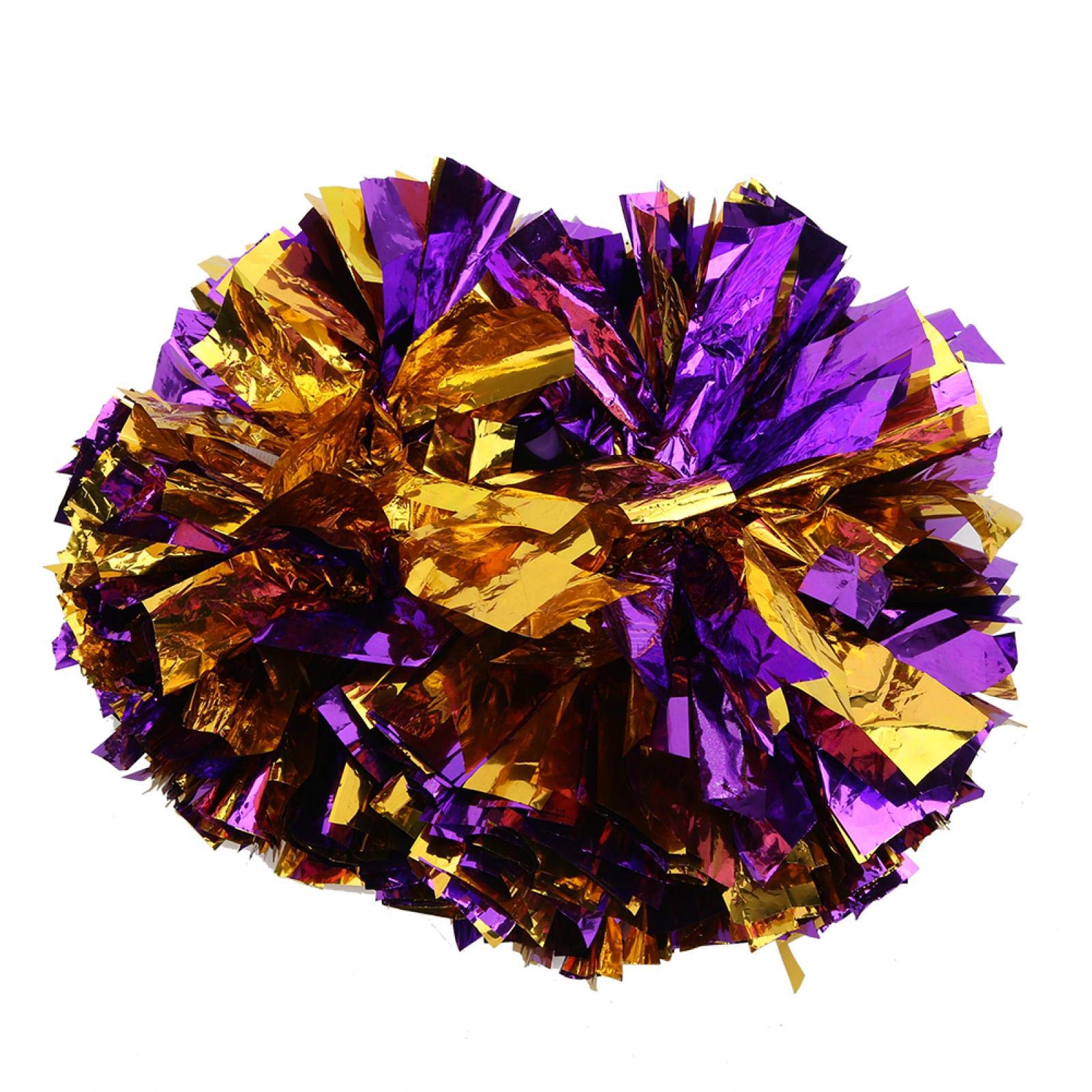 Qqmora Fade-Resistant Dual-Head Lightweight Cheerleading Pom Poms - Perfect for Dance Performances, Cheerleading Routines, and Party Celebrations