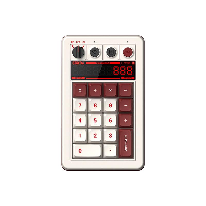 8BitDo Retro 18-Key Mechanical Numpad - Fami Edition | Vintage Gaming Keyboard for PC & Mac | Perfect for Typing, Gaming & Office Work
