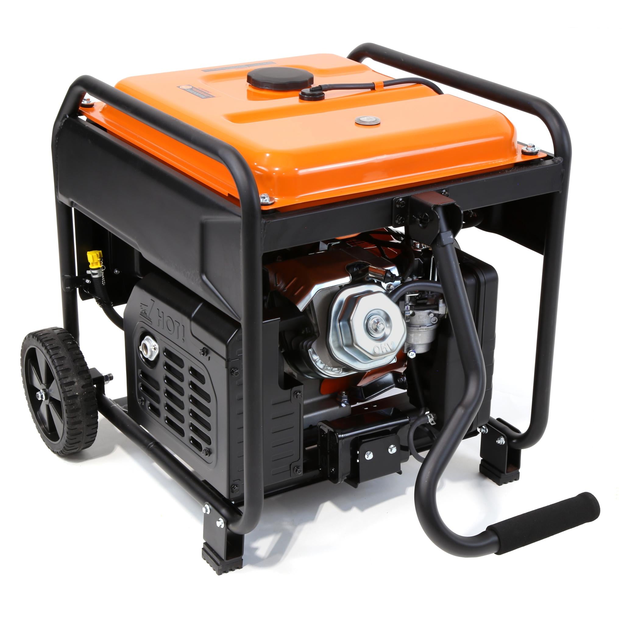 WEN GN625iX 6250-Watt Dual Fuel Inverter Generator with CO Shutdown Sensor & Wheel Kit - 120V/240V RV Ready, Transfer Switch Compatible - Perfect for Camping, Home Backup Power & Outdoor Events
