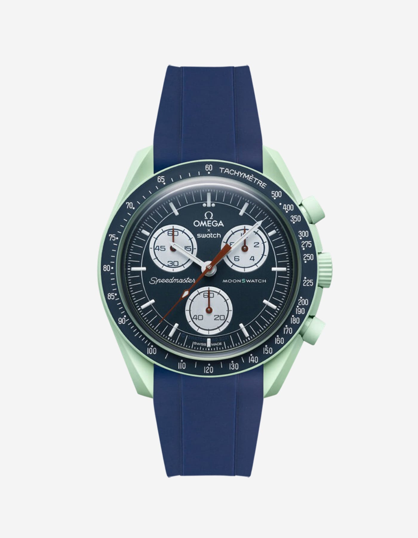 Omega X Swatch MoonSwatch Mission on Earth Replacement Rubber Watch Band - Durable & Comfortable Strap for Everyday Wear & Sports Activities