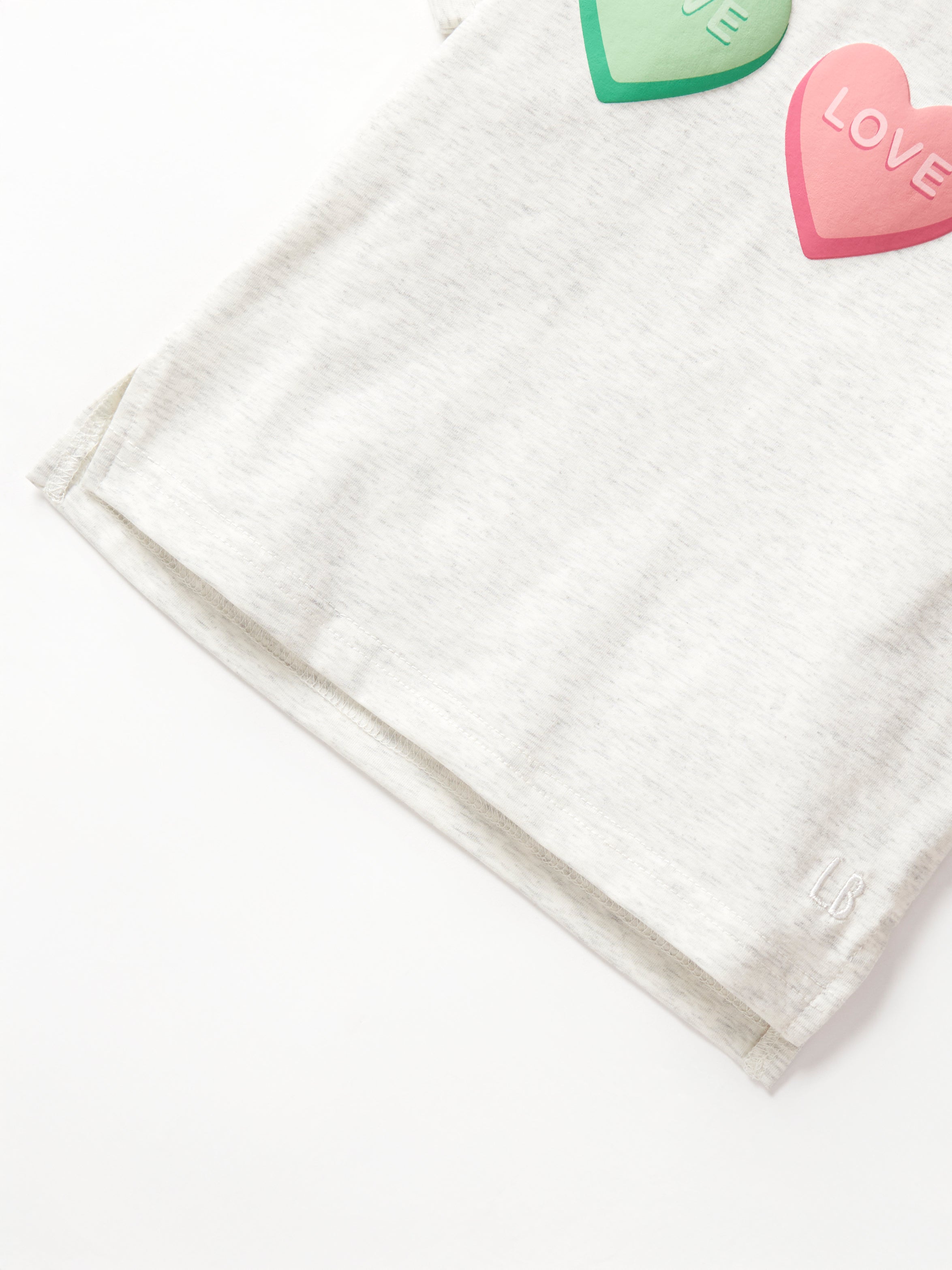 Valentine's Day Box Fit T-Shirt for Women - Soft Grey Cotton Tee - Casual Wear & Gift Idea for Her