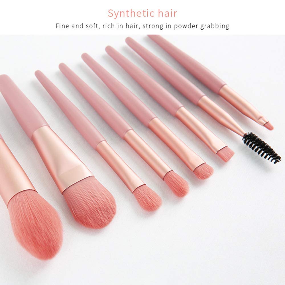 Horoly 8-Piece Professional Makeup Brush Set - Foundation, Blending & Cosmetic Brushes Kit for Flawless Makeup Application - Perfect for Daily Use, Travel & Professional Makeup Artists