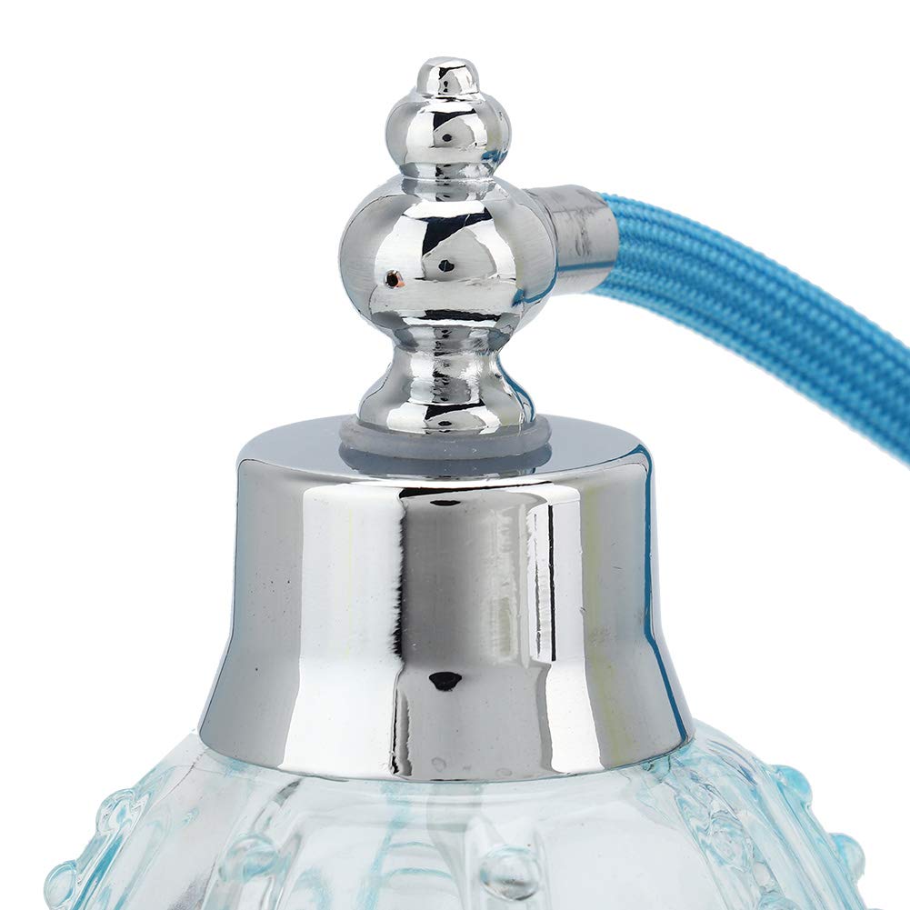 80ml Refillable Perfume Atomizer Spray Bottle - Crystal Glass Travel Perfume Bottle with Long Tassel (Light Black) | Portable Fragrance Dispenser for Women & Men, Perfect for Travel, Gym, Office & Everyday Use