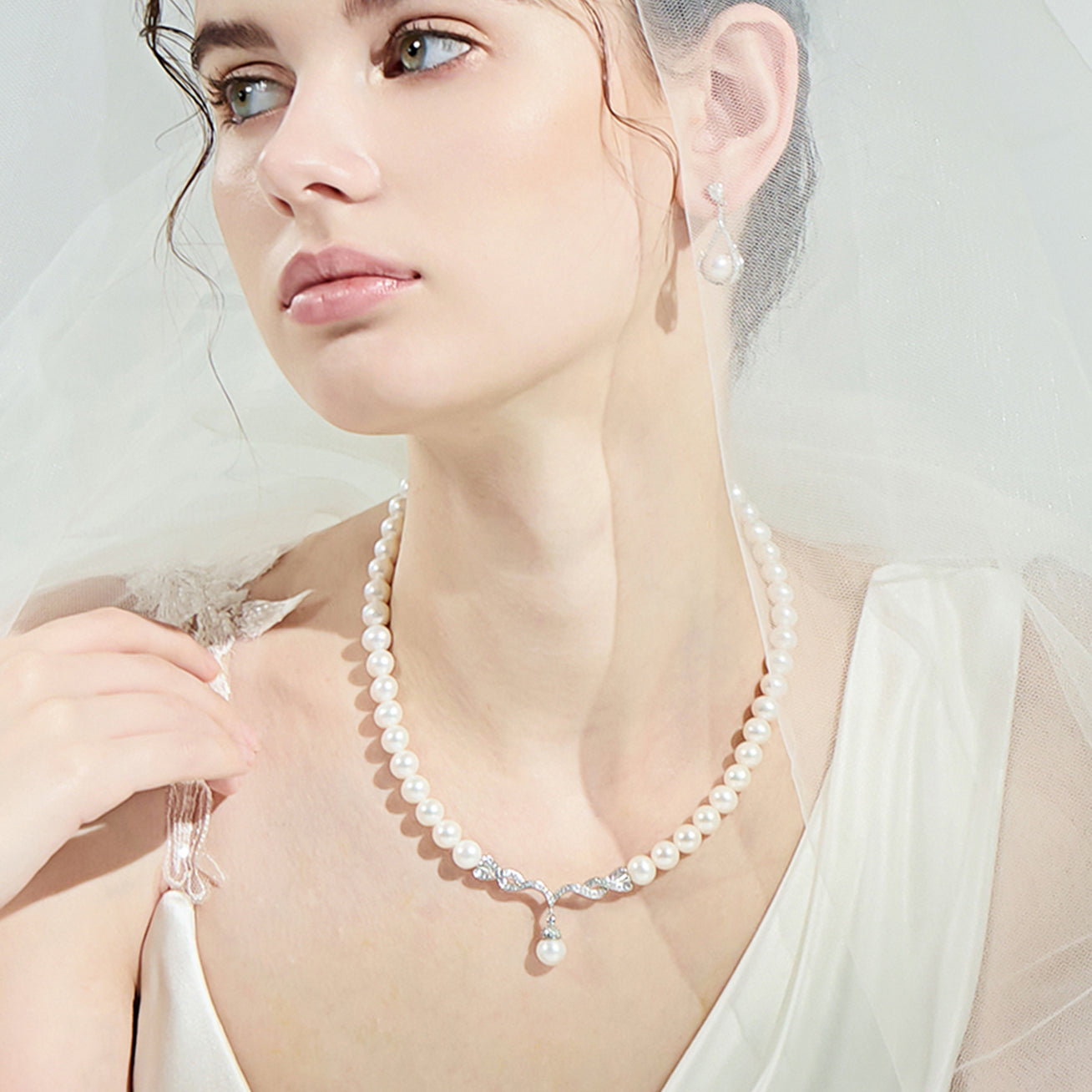 18K Solid Gold Freshwater Pearl Necklace for Women - Elegant Dainty Jewelry Gift for Birthday, Anniversary & Valentine's Day - Perfect for Weddings, Parties & Special Occasions