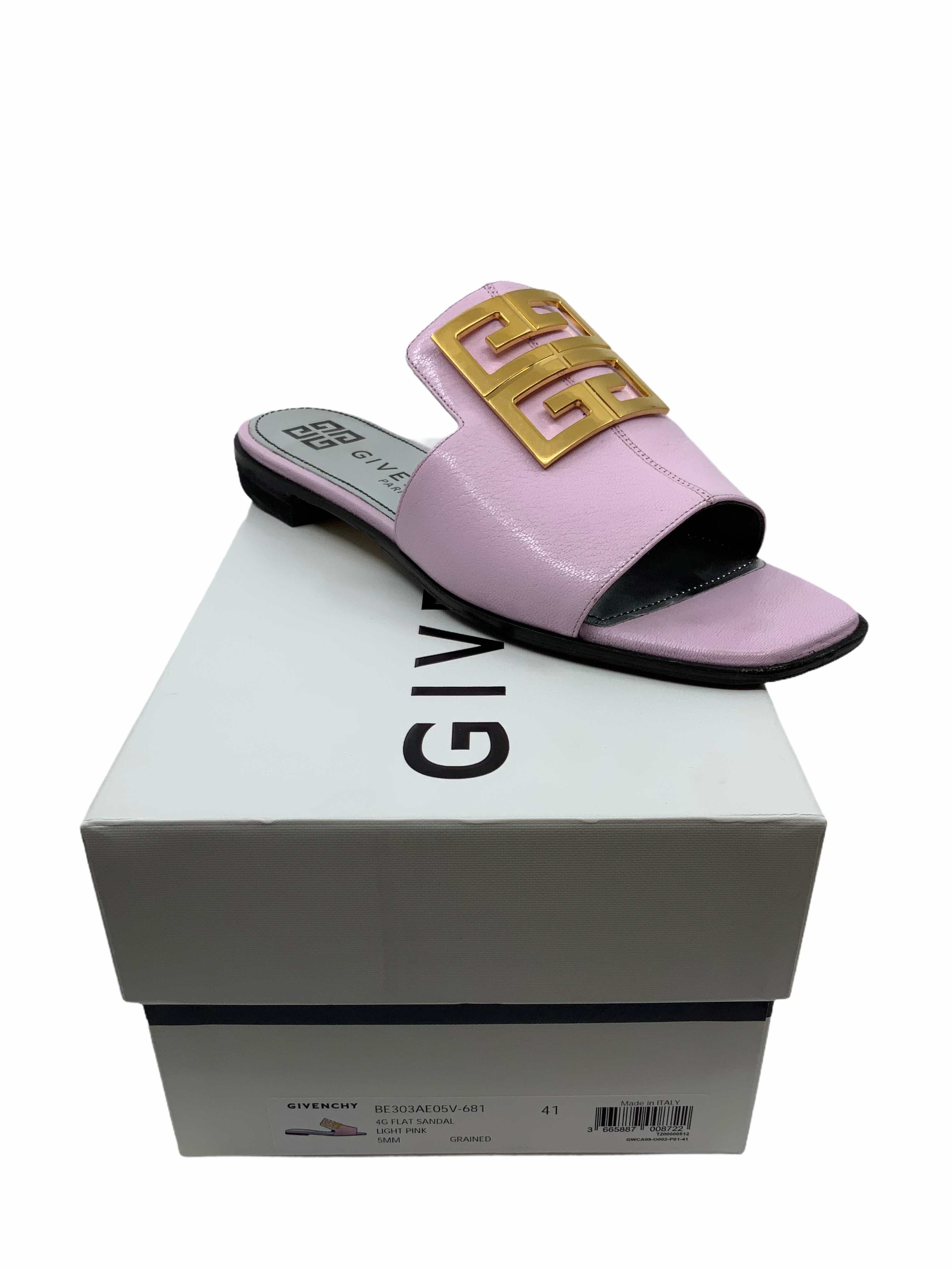 Givenchy Metal Logo Plaque Slide Sandals for Women - Size 11 | Luxury Designer Summer Slides for Beach, Pool & Casual Outfits