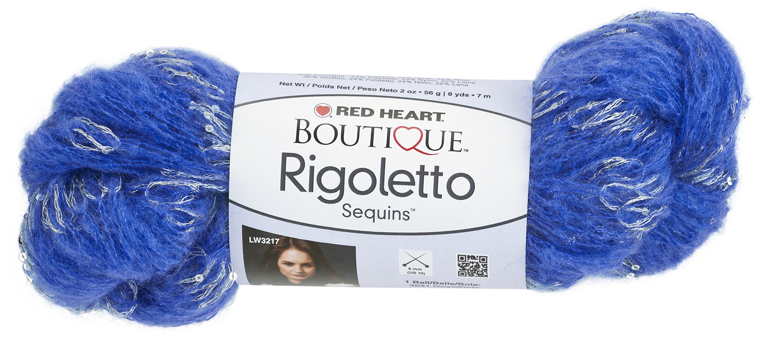 RED HEART Rigoletto Yarn - Soft Acrylic Yarn in Periwinkle Blue for Knitting & Crocheting Projects | Perfect for Scarves, Blankets & DIY Crafts