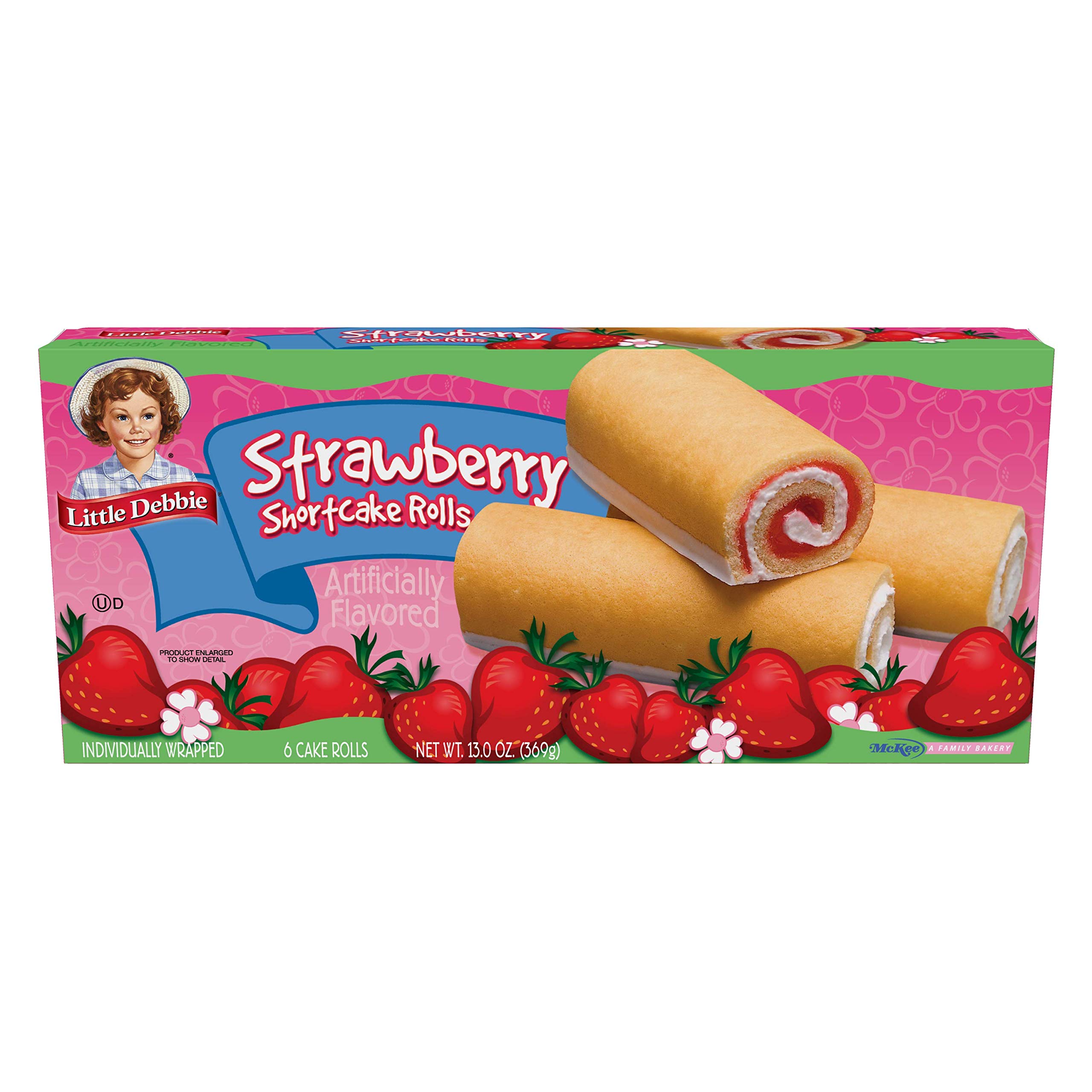 Little Debbie Cake Roll Variety Pack - 5 Piece Assortment with Zebra, Swiss, Strawberry Shortcake & Boston Creme Rolls | Delicious Snack Cakes for Lunch Boxes, Office Treats & Family Desserts