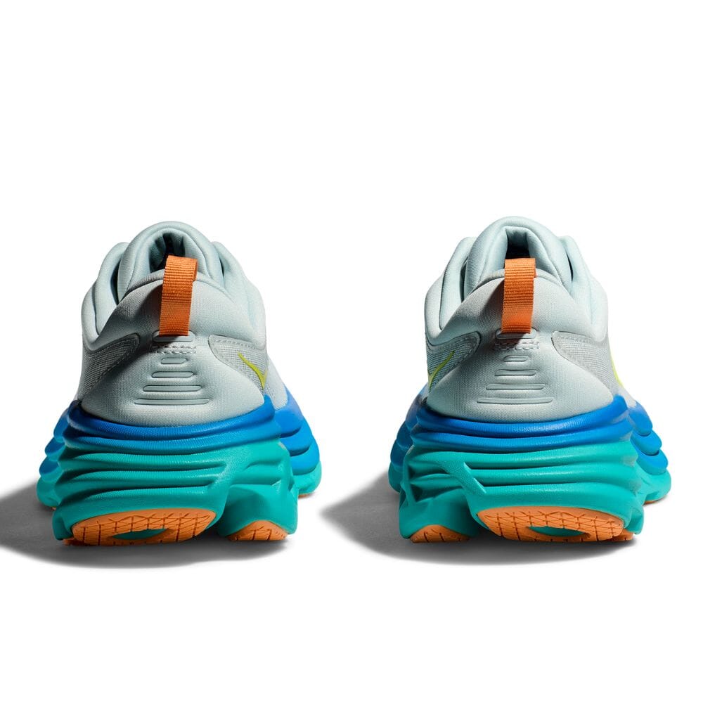 Hoka Men's Bondi 8 Running Shoes - Lightweight Cushioned Sneakers for Marathon, Jogging & Walking - Breathable Mesh Upper with Maximum Support & Comfort
