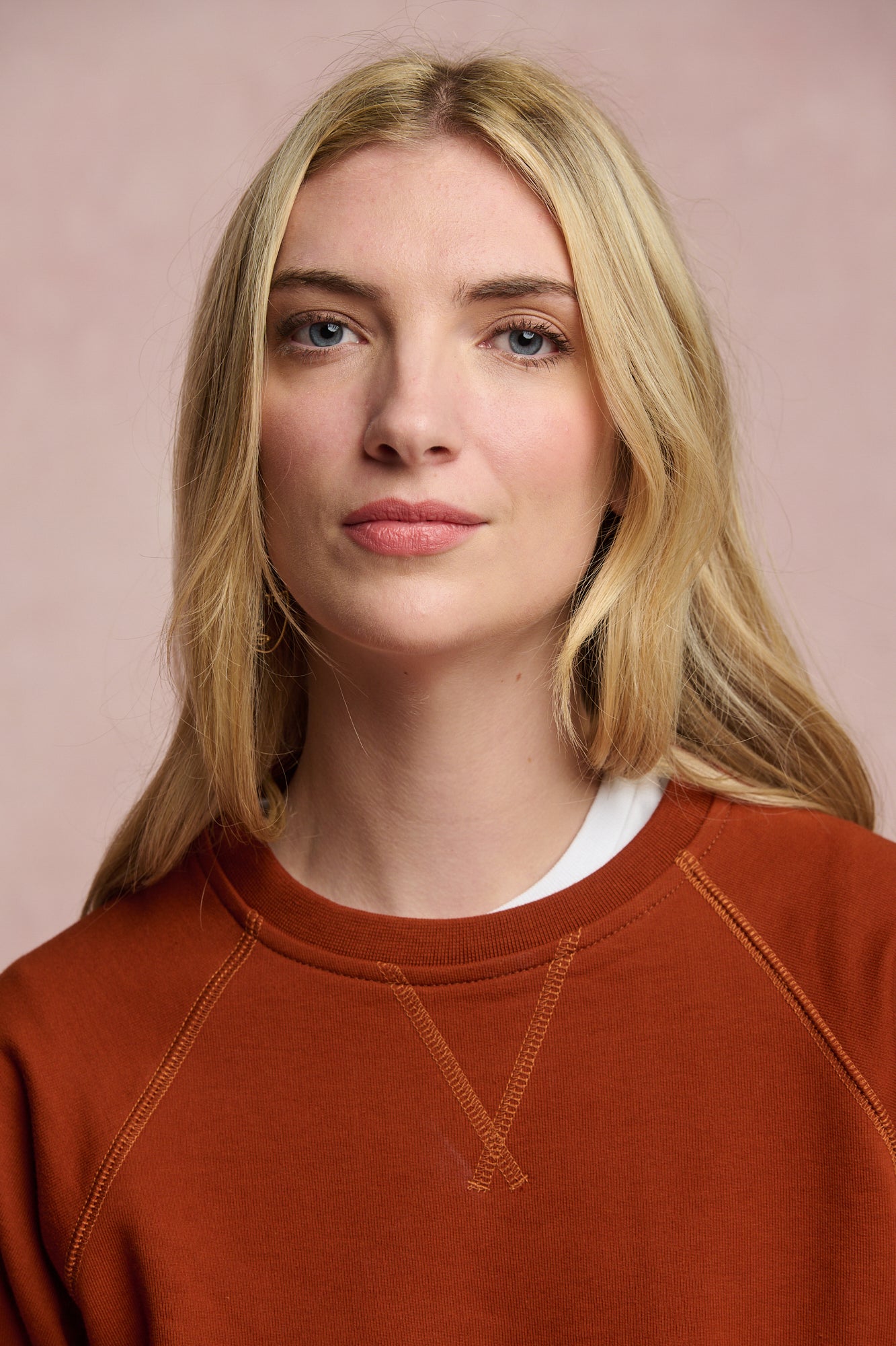 Women's Raglan Sweatshirt in Cinnamon - Soft Long Sleeve Pullover for Casual Wear, Lounge & Fall Outfits