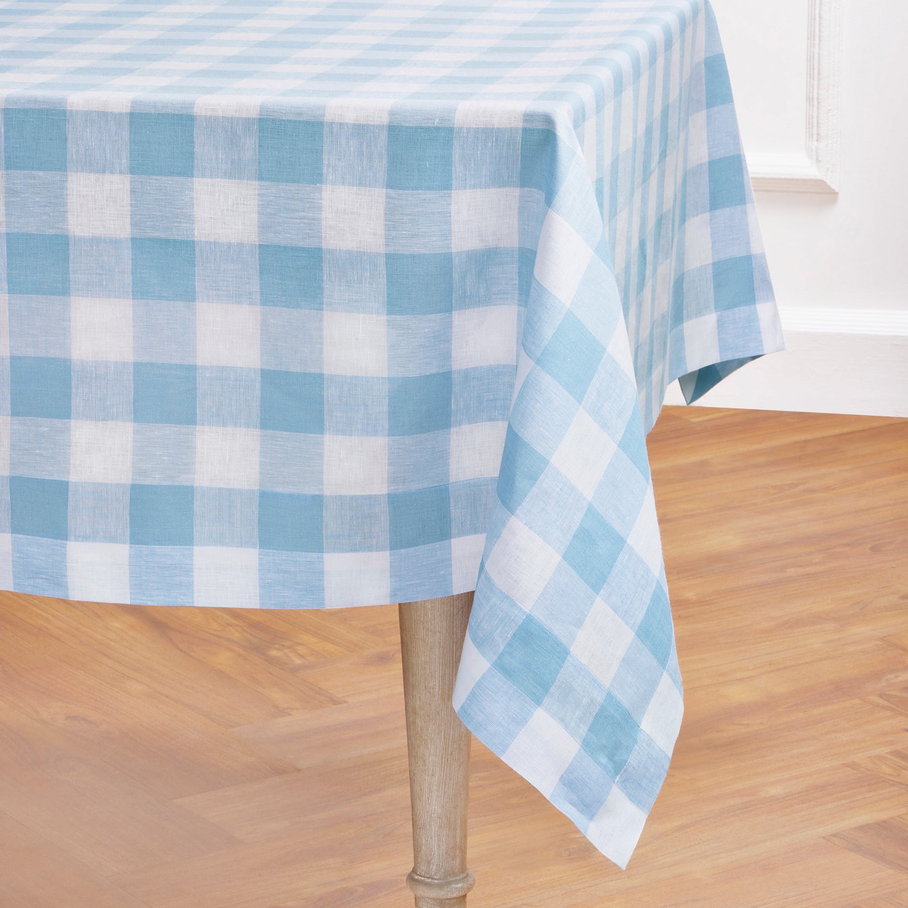Buffalo Check Tablecloth - Red and Black Plaid Cotton Fabric for Dining Table - Perfect for Thanksgiving, Christmas, and Holiday Decorations