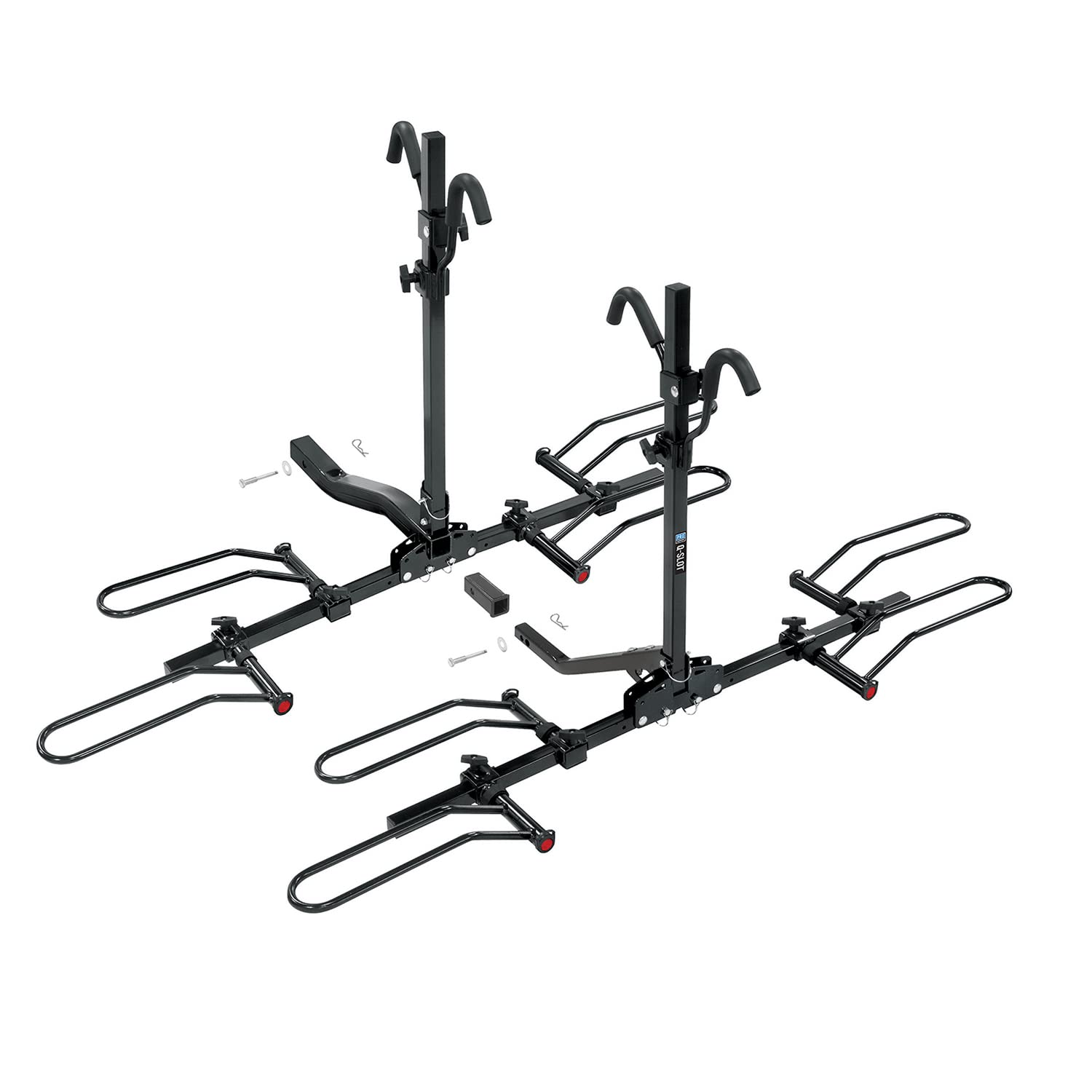 Reese 63138 Q-Slot 4-Bike Hitch Mount Rack - Heavy Duty Bicycle Carrier for Trucks, SUVs & RVs - Perfect for Road Trips, Camping & Outdoor Adventures