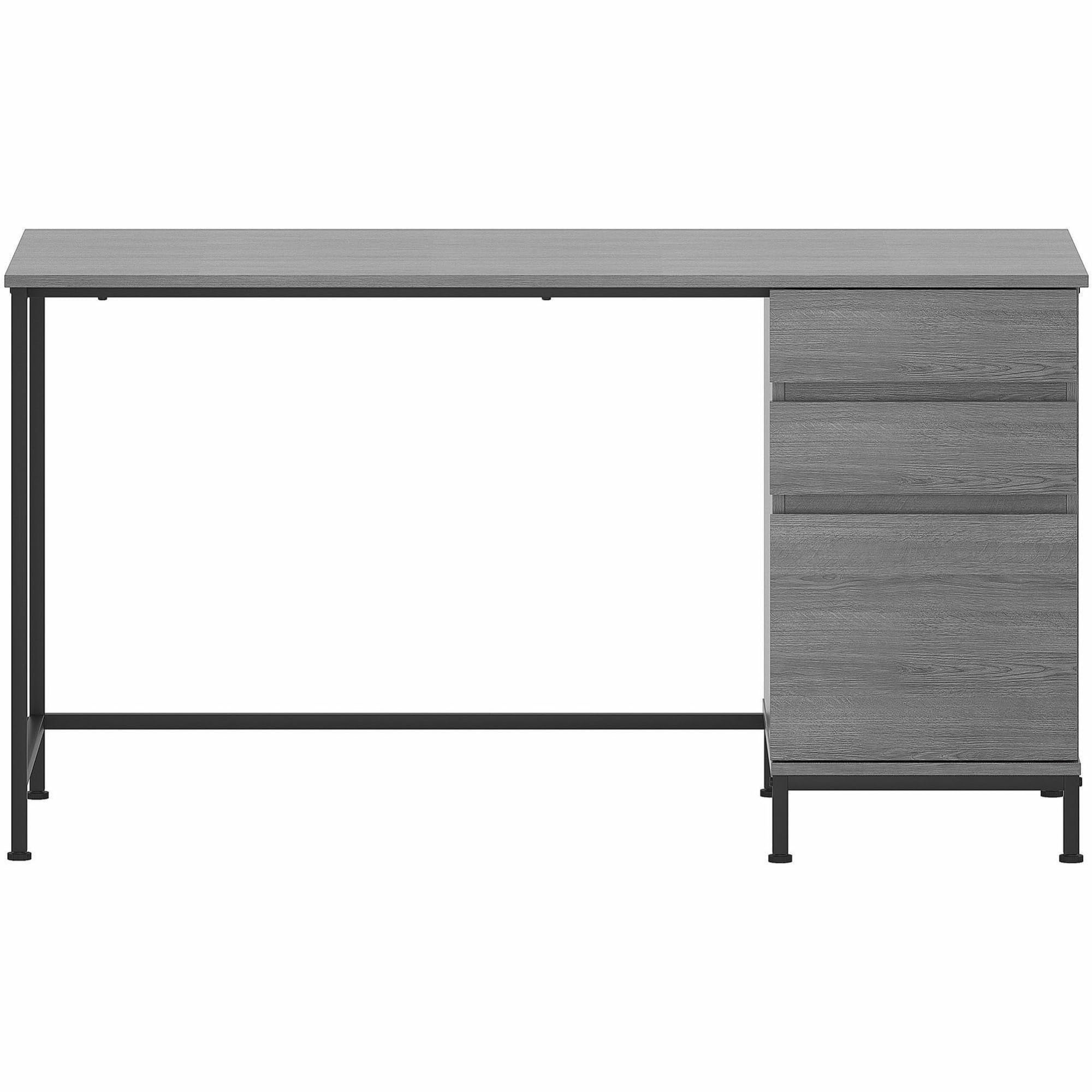 Lorell LLR97616 SOHO 3-Drawer Desk - Compact Home Office Desk with Storage Drawers | Perfect for Small Spaces, Dorm Rooms & Home Offices