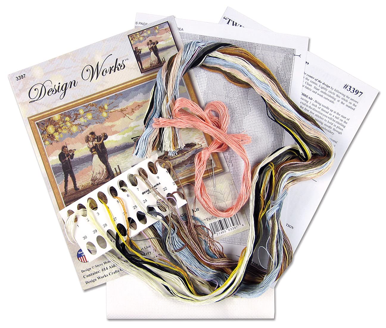 Twilight Romance Counted Cross Stitch Kit - DIY Embroidery Kit for Beginners & Adults - Home Decor, Wall Art, Gift Idea for Craft Lovers