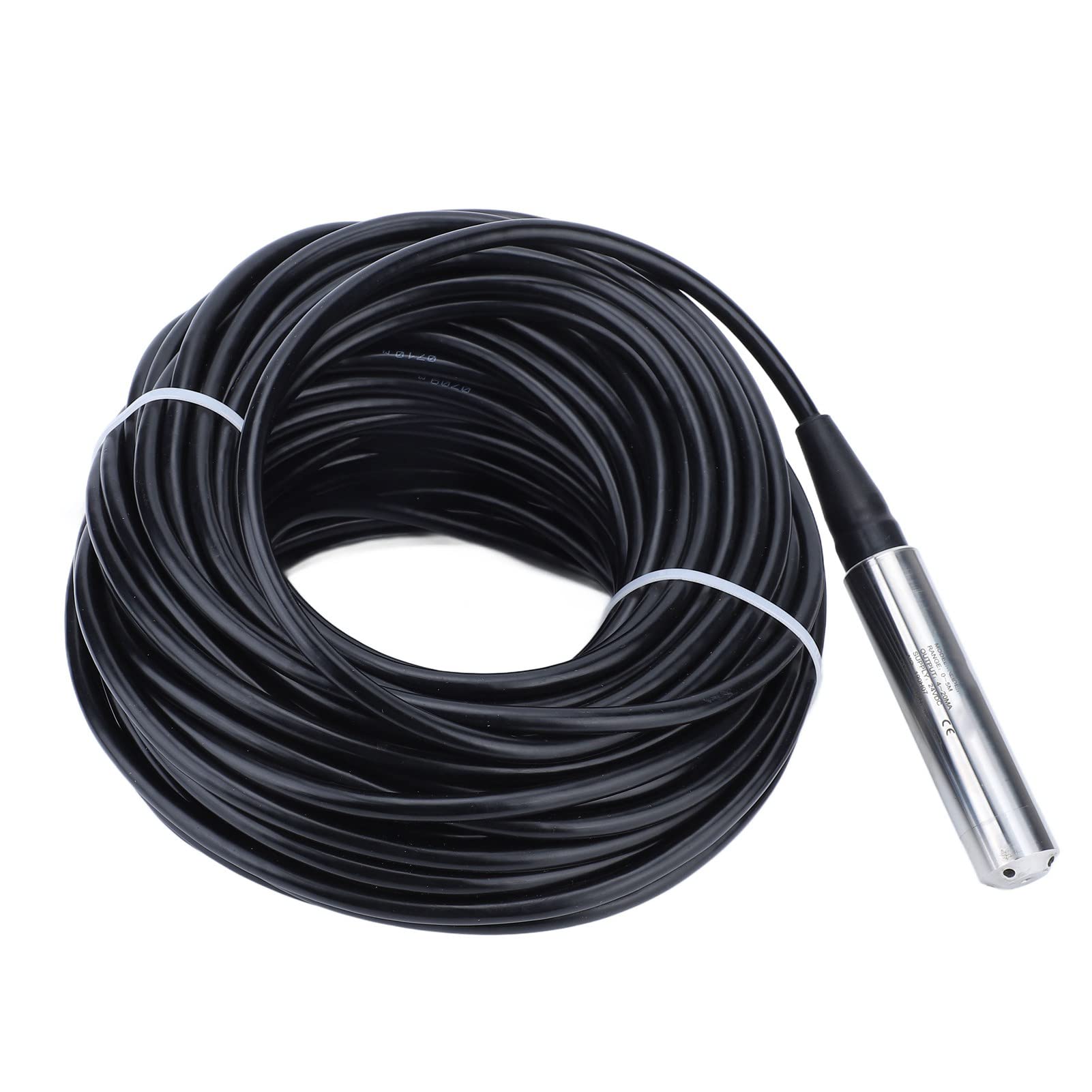 4-20mA Submersible Water Level Sensor with Cable | 0-5m Measuring Range | Heavy Duty Stainless Steel Liquid Level Transmitter | for Industrial Tanks, Pools & Hydroponics Systems Monitoring