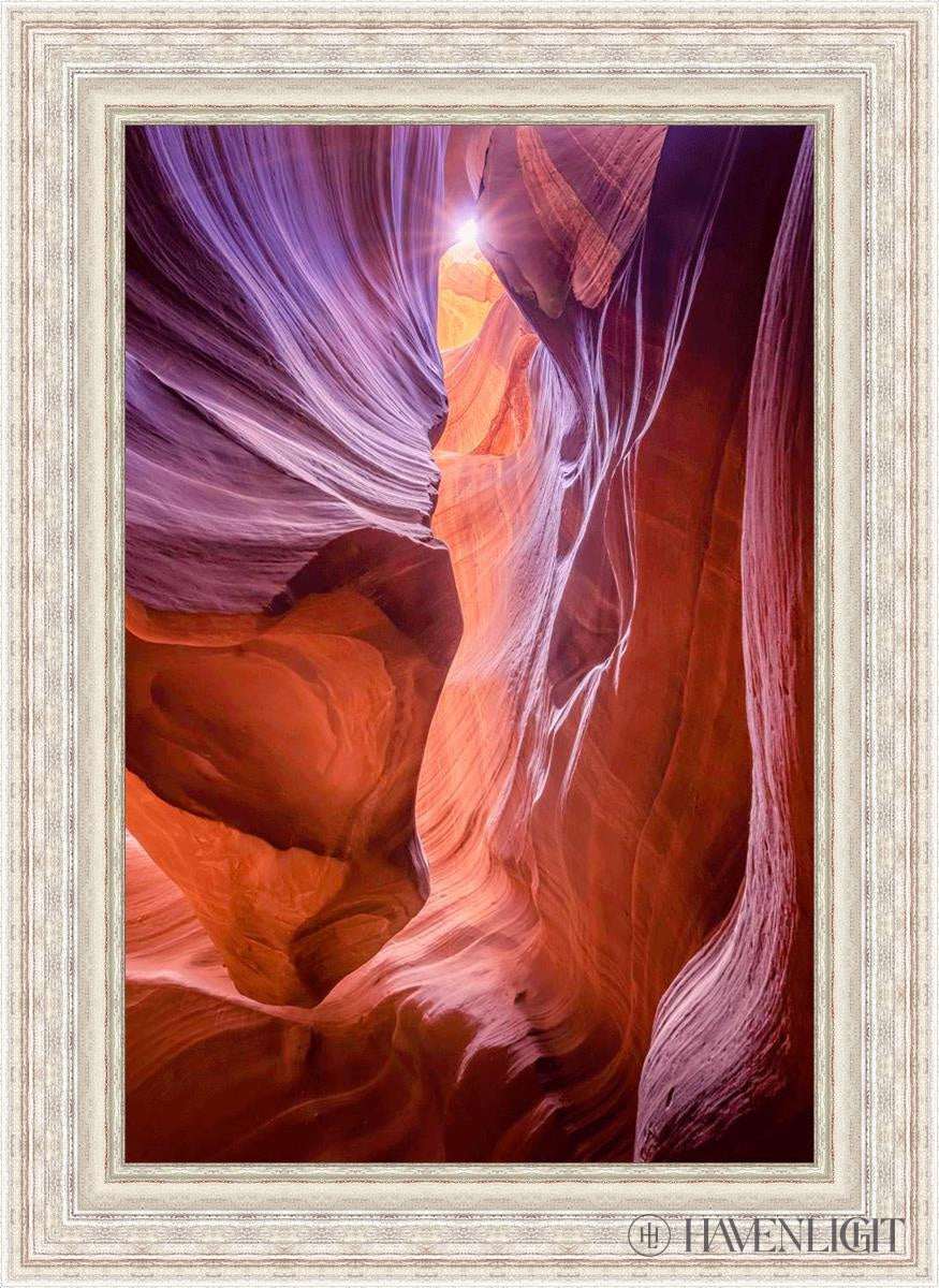 Antelope Canyon Sunburst Wall Art - Stunning Desert Landscape Photography Print for Home & Office Decor | Perfect for Living Room, Bedroom, or Office Wall Display