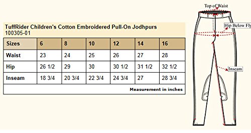 TuffRider Kids Cotton Jodhpurs - Equestrian Riding Breeches