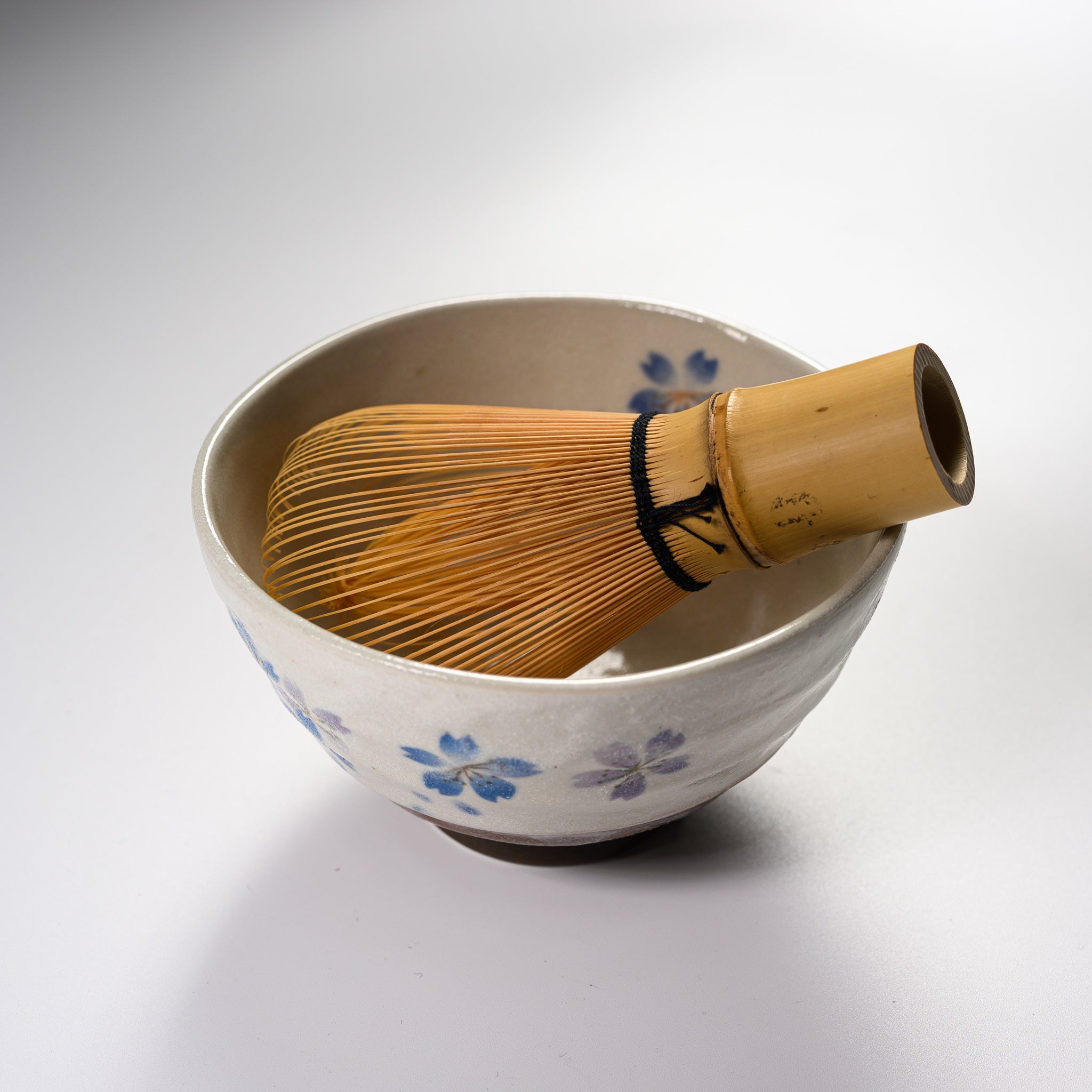 Premium Matcha Bowl Set - Blossom Haze Ceramic Tea Cup with Bamboo Whisk - Authentic Japanese Style for Tea Ceremony & Home Decor