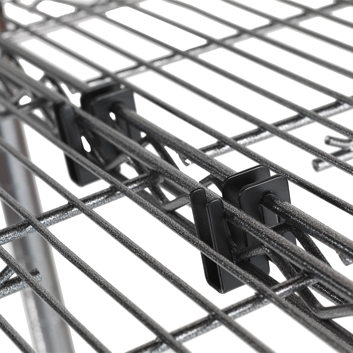 Alera® Metal Wire Shelving S Hooks - Black (4 Pack) - Heavy Duty Storage Hooks for Kitchen, Garage, Closet & Office Organization