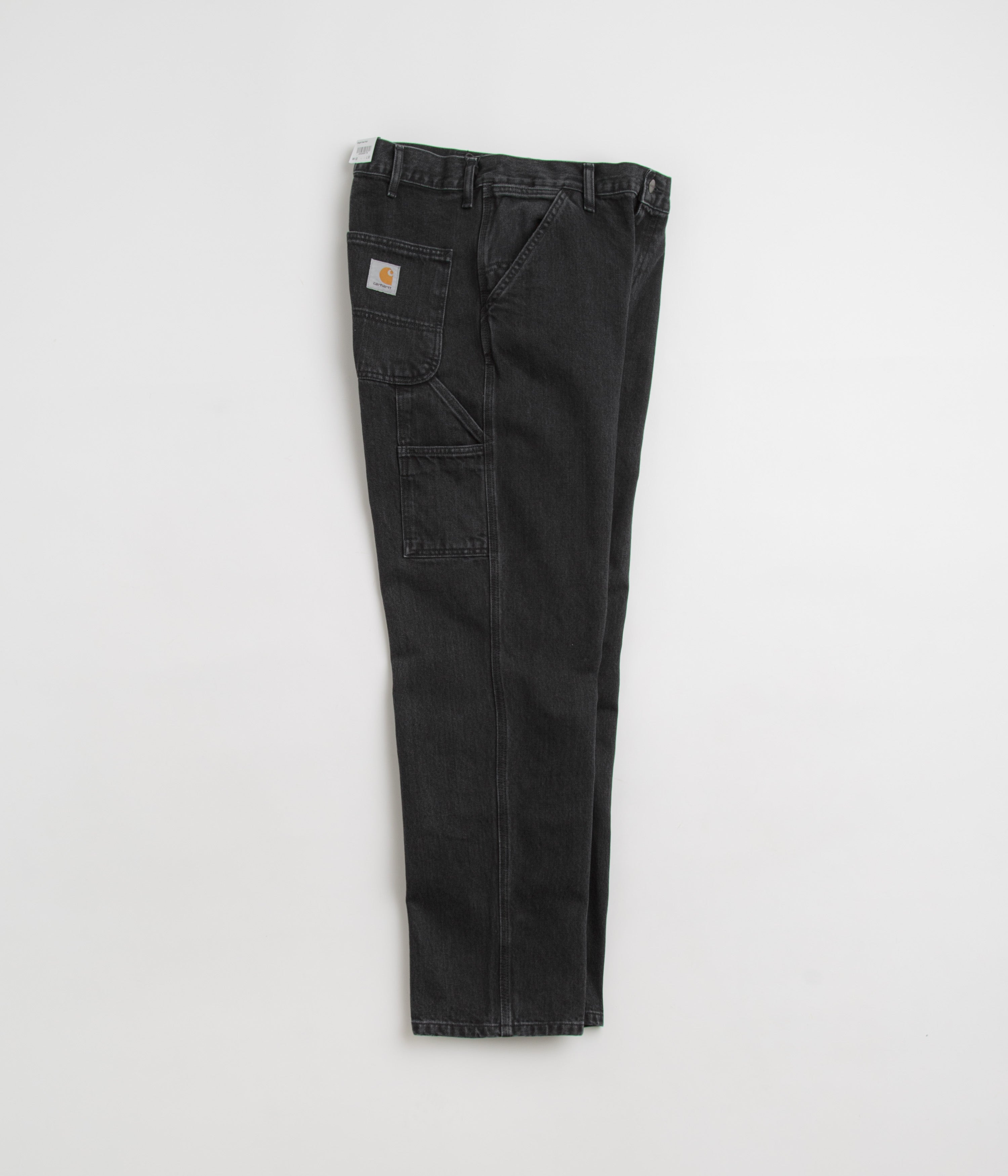 Carhartt Men's Denim Work Pants - Black Stone Washed for Construction & Outdoor Activities