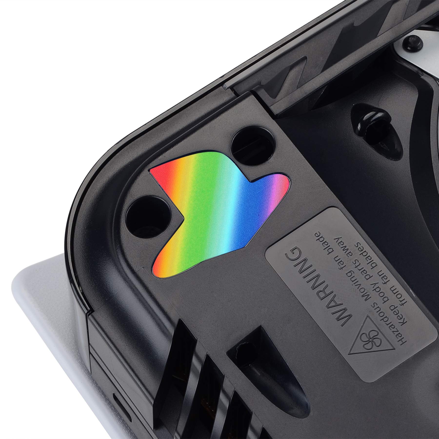 PlayVital PS5 Console Logo Protection Sticker Skin - 9 Colors & 3 Retro Classic Styles, 12PCs - Perfect for Customizing and Protecting Your PS5 Console