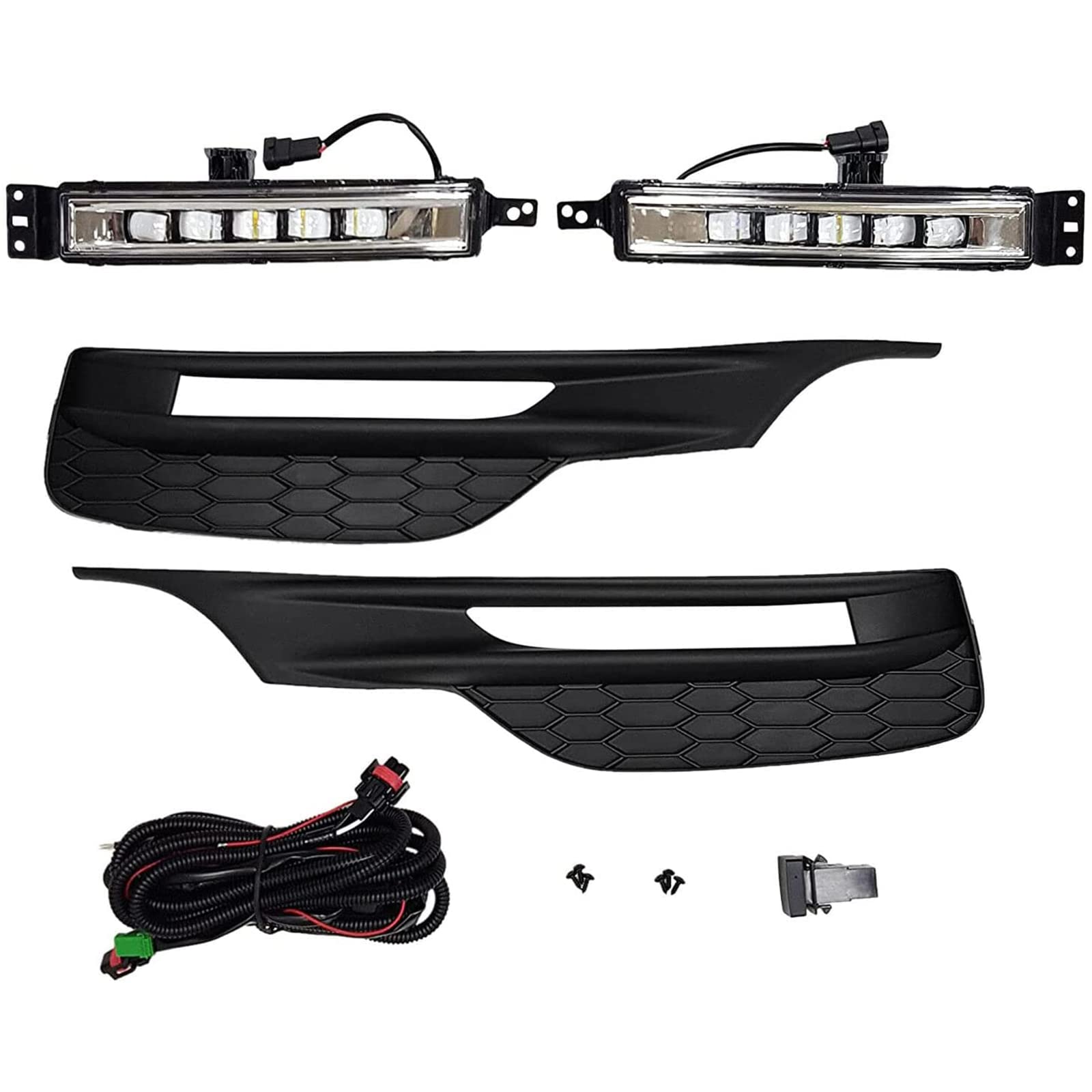 2016-2017 Honda Accord Coupe/Sedan LED Fog Lights - Dynamic Turn Signal DRL Breathing Lights (Left & Right Pair) - Upgrade Your Night Driving Safety & Style