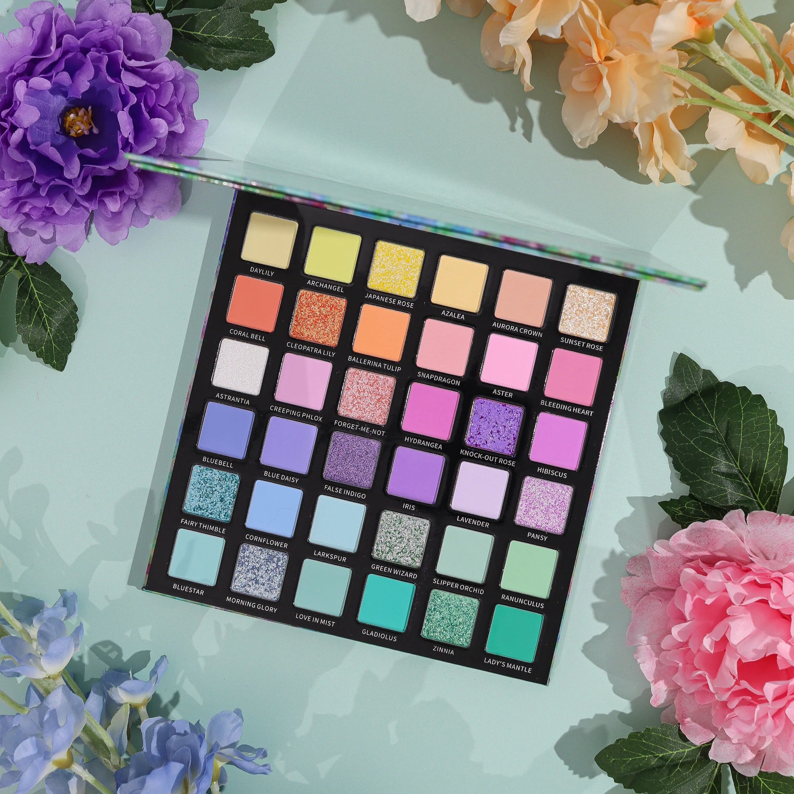 Pastel Garden Eyeshadow Palette - Soft Matte & Shimmer Shades for Everyday & Party Makeup | Vegan & Cruelty-Free | Perfect for Spring, Summer, and Special Occasions