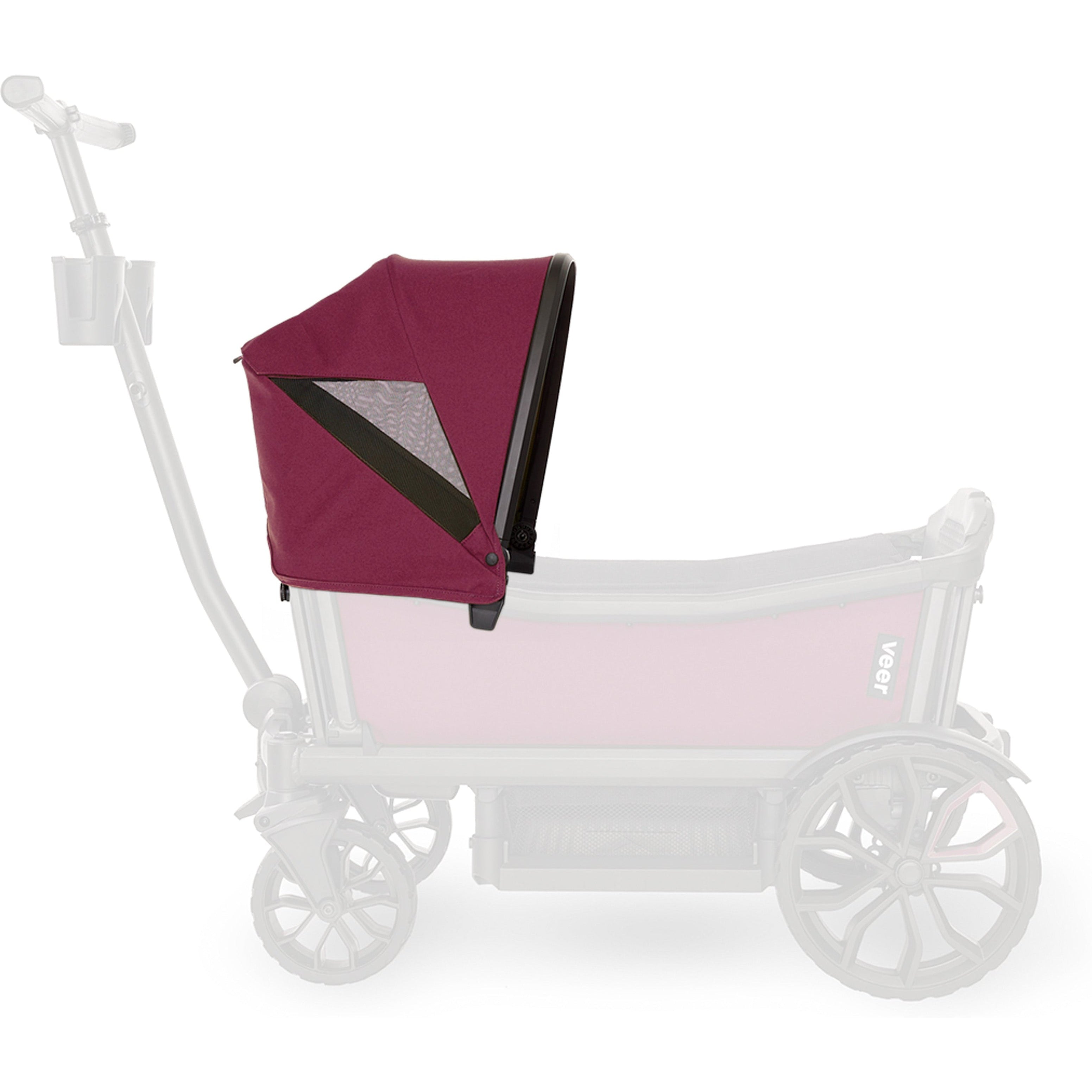 Veer Cruiser XL Custom Retractable Canopy - Adjustable Sun Shade for Strollers, Baby Carriers & Outdoor Gear - Perfect for Beach, Park and Family Outings