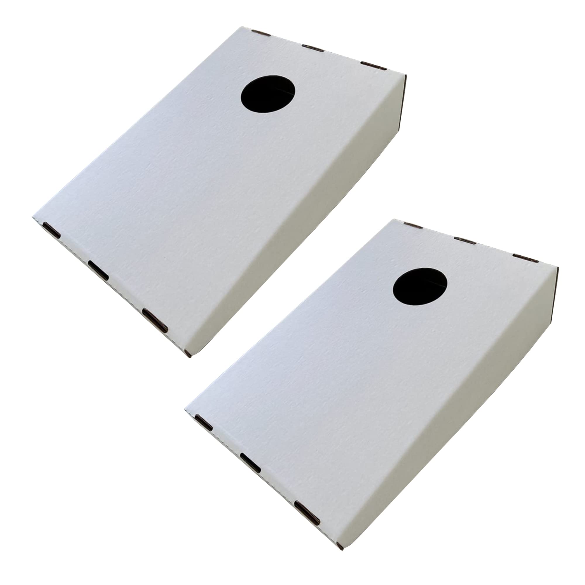 Premium Foldable Cornhole Boards Set with Support Beams - 2 Pack Outdoor Lawn Game for Backyard, BBQ, Picnic, Tailgating & Parties (Birthday, Wedding, Garden Events) - Durable Cardboard Design for Adults & Kids