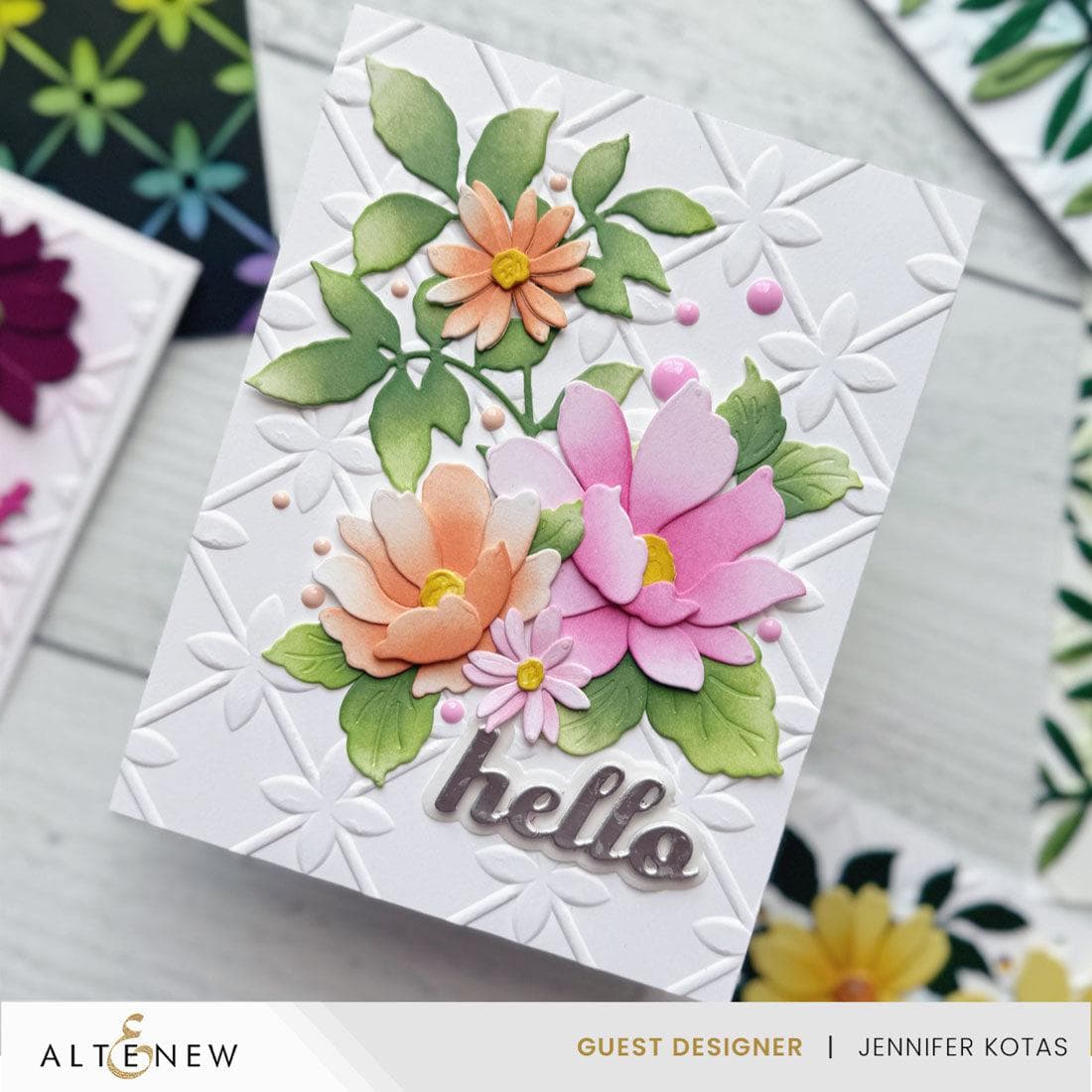 Fresh Flower Die Set for Card Making, Scrapbooking, and DIY Crafts - Perfect for Handmade Greeting Cards, Invitations, and Paper Art Projects