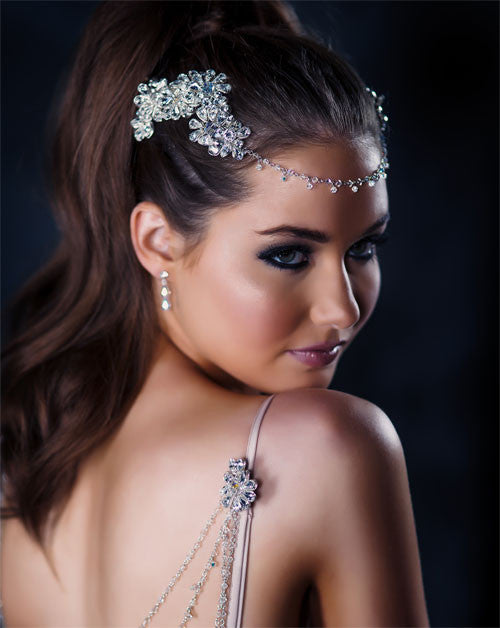 Elegant Bridal Crystal Headpiece – Divine Wedding Hair Jewelry by Kezani | Perfect for Brides, Prom & Special Occasions