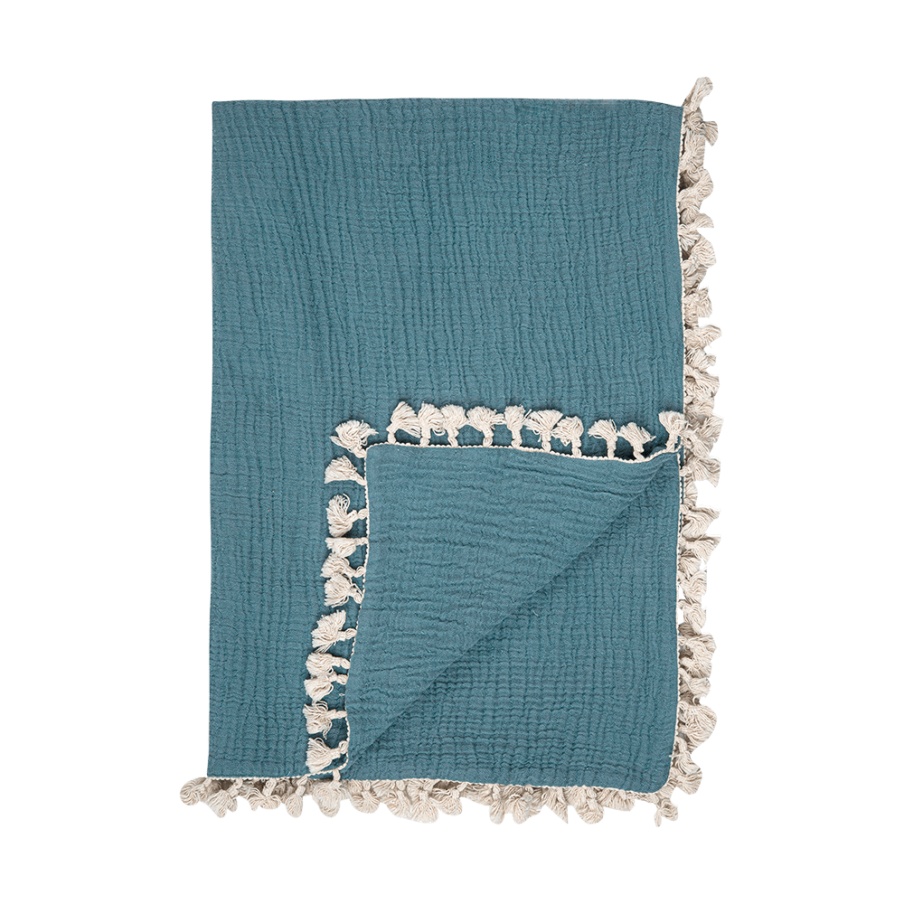 6-Layer Muslin Baby Blanket by Crane - Soft, Breathable & Lightweight for Swaddling, Nursing & Stroller Use